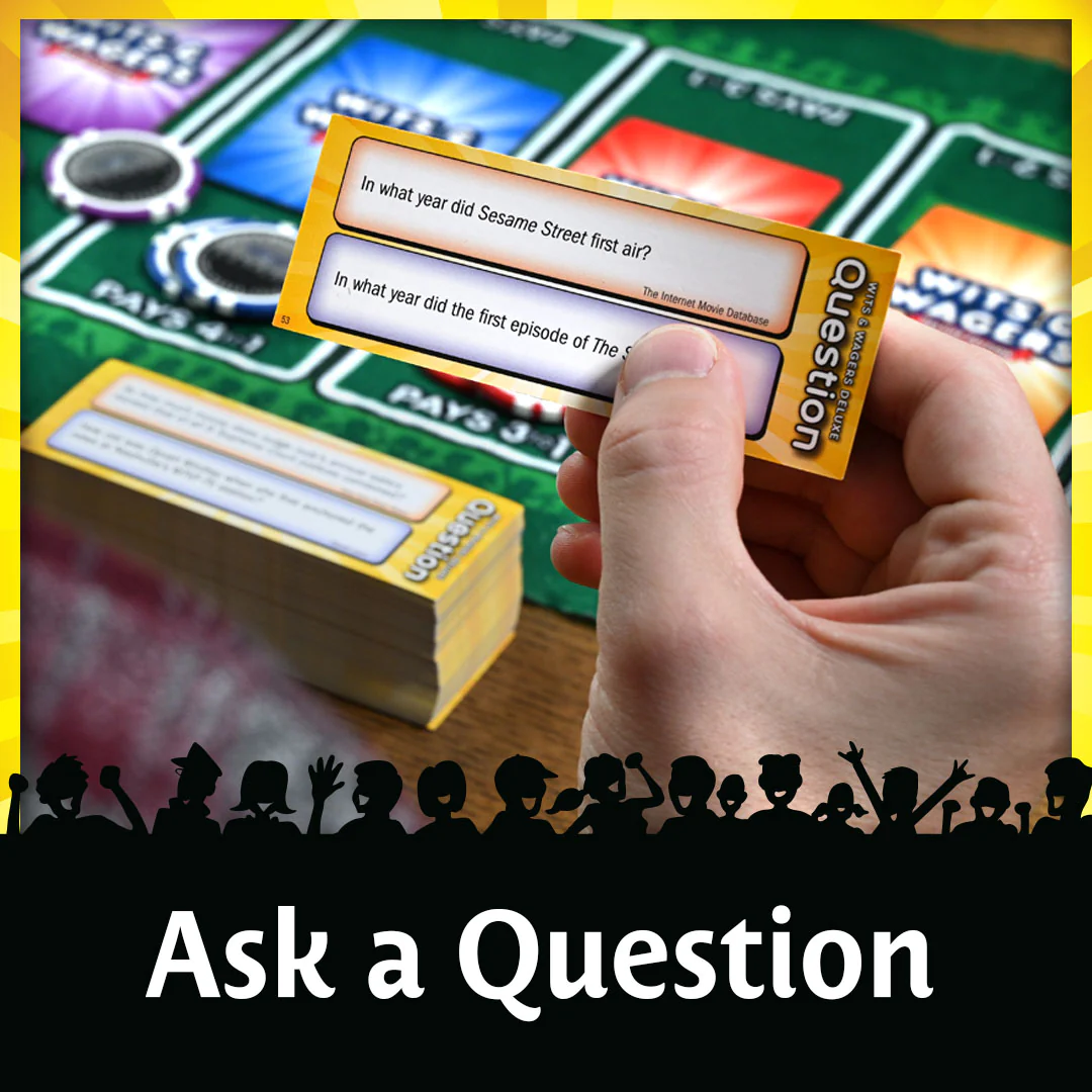 Wits and Wagers Deluxe betting board and chips