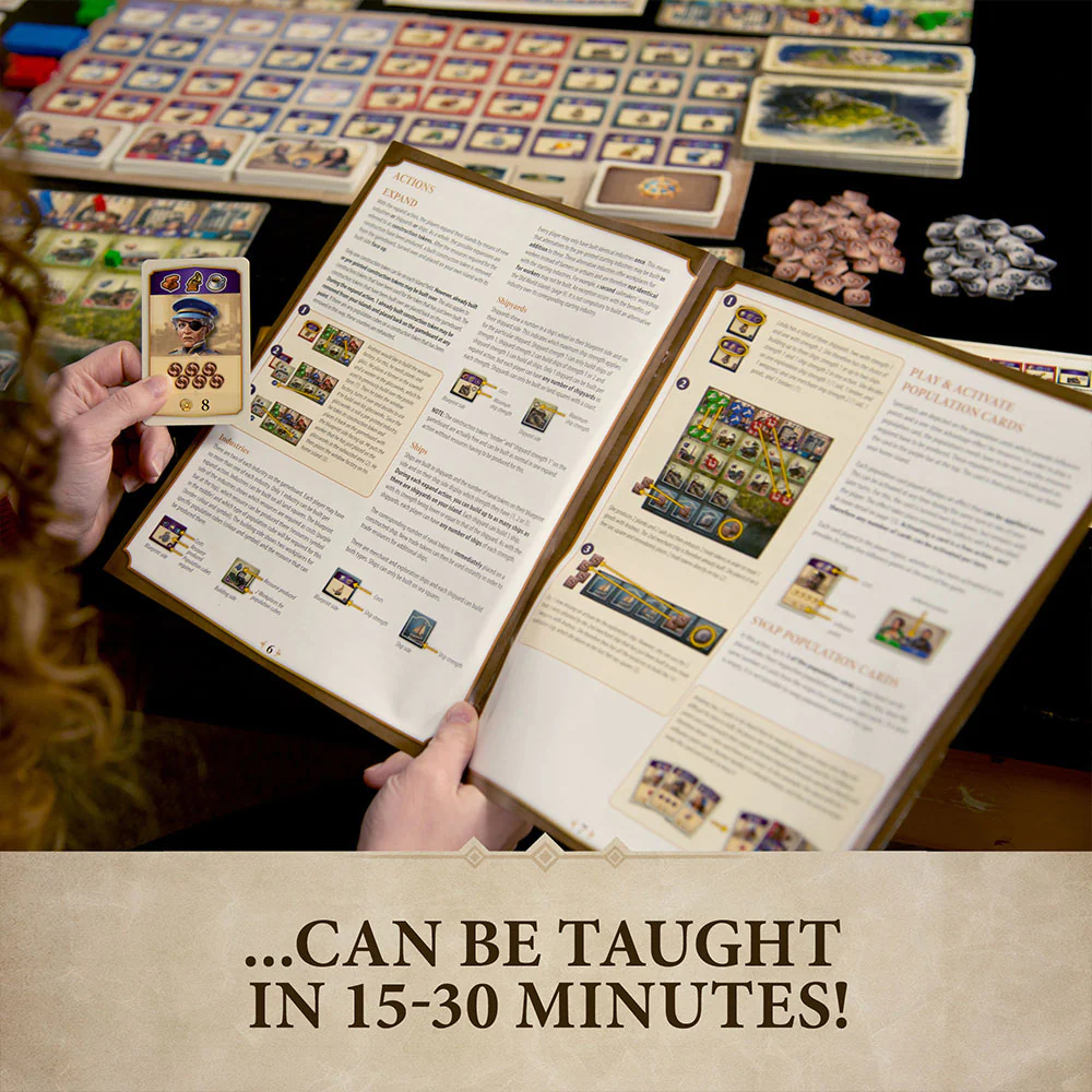 Anno 1800 player boards and island development