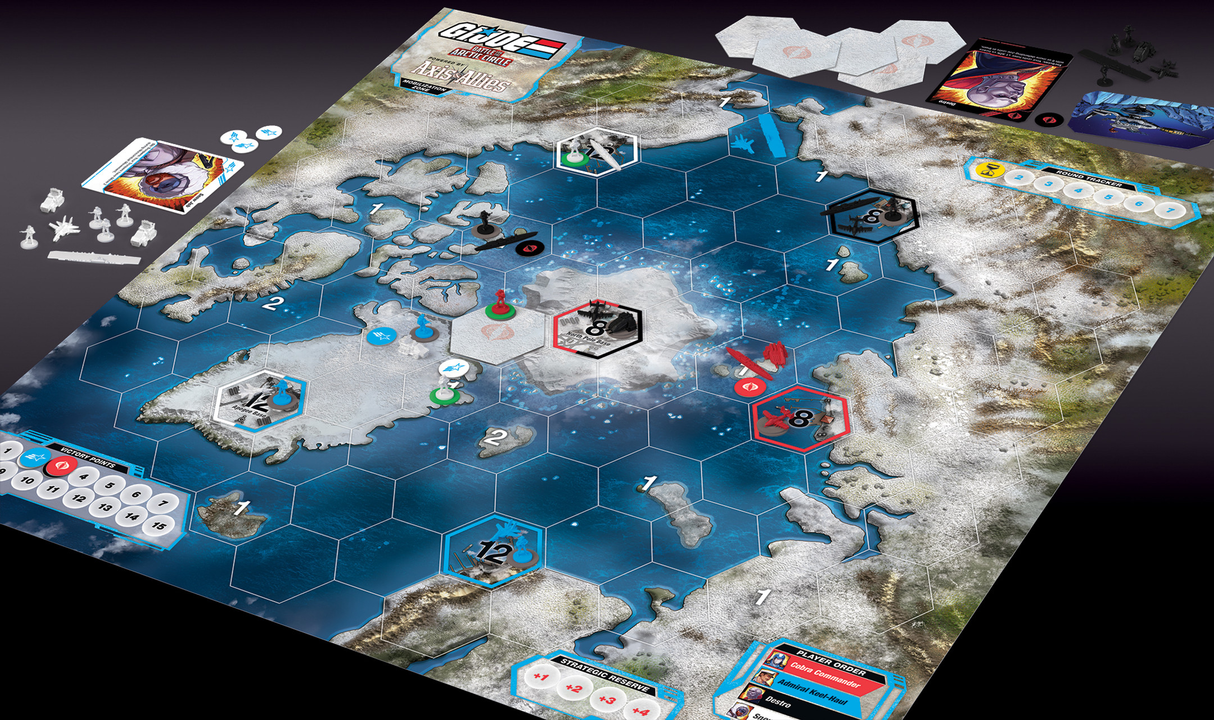G.I. JOE: Battle for the Arctic Circle gameplay setup with Arctic map