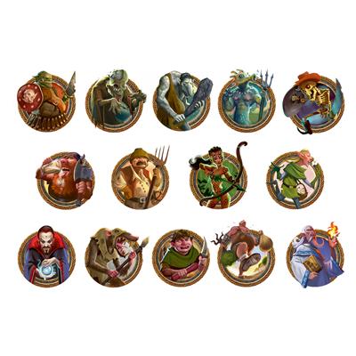 Small World gameplay setup and player tokens