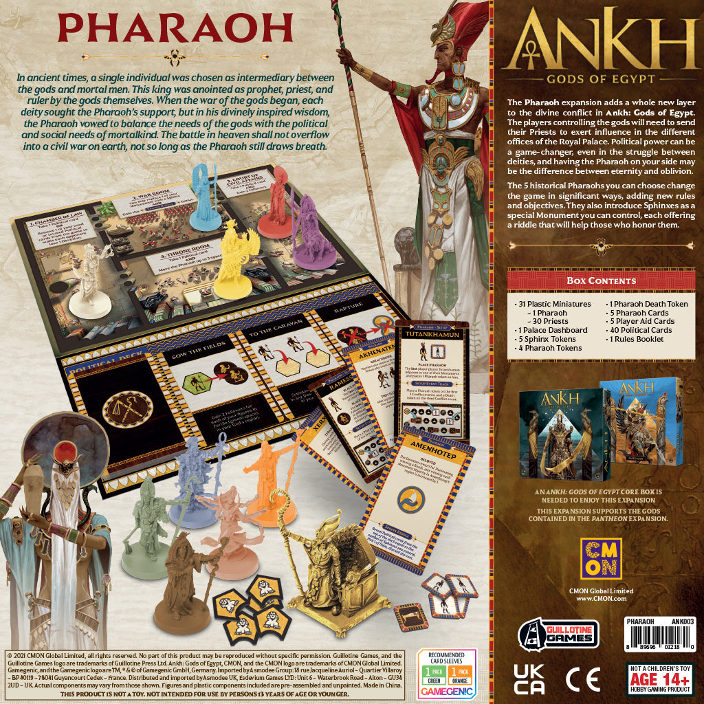 Ankh: Gods of Egypt - Pharaoh Expansion gameplay with Egyptian gods
