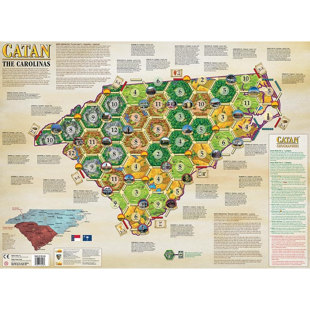 Catan: Geographies: The Carolinas