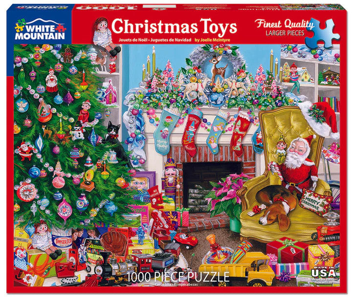 Christmas Toys - 1000 Piece Jigsaw Puzzle White Mountain