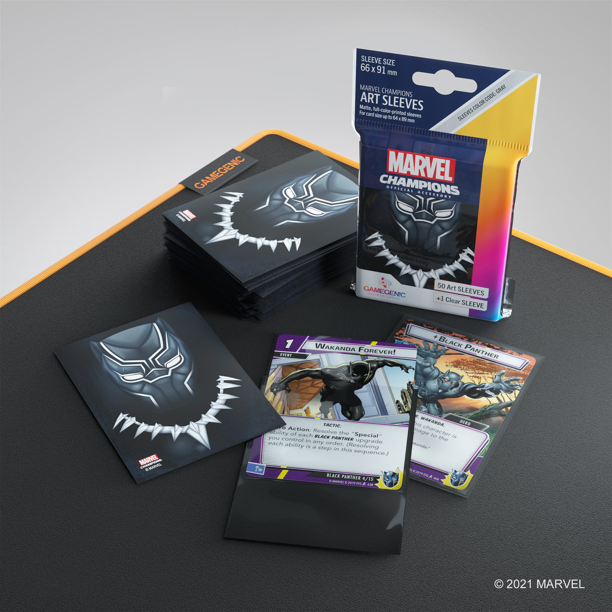 Marvel Champions Art Sleeves: Black Panther