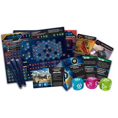 Twilight Inscription game components and faction sheets