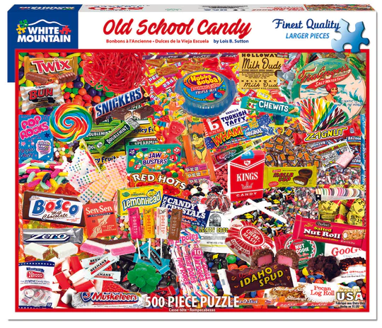Old School Candy - 500 Piece Jigsaw Puzzle White Mountain