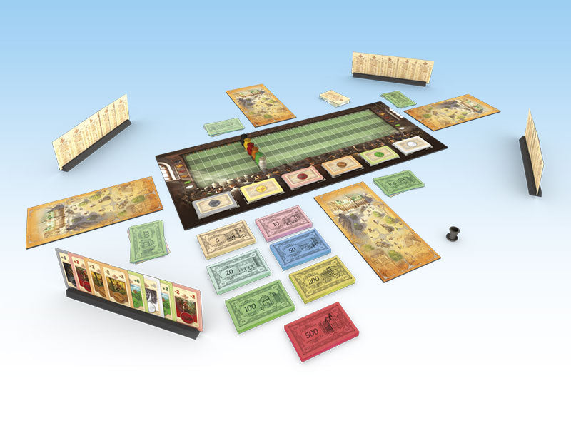 The Rich and the Good board game box and components