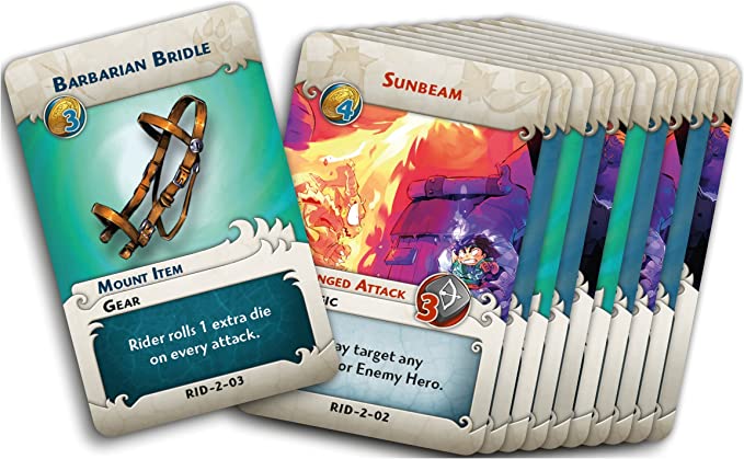 Arcadia Quest Riders complete expansion pieces with riders, mounts, and quest cards
