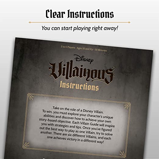 Disney Villainous board game full component spread with cards and tokens