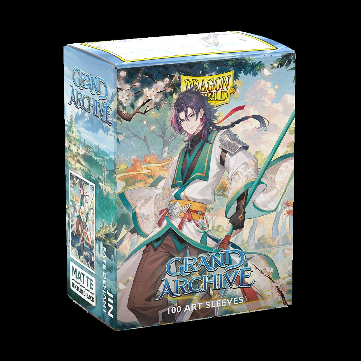 Grand Archive - Jin, Fate Defiant Dragon Shield Sleeves: Standard Matte Art 100CT