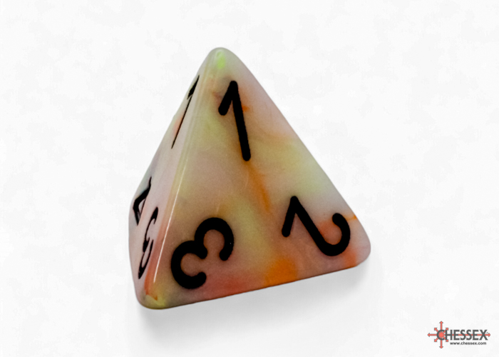 Chessex - Mega-Hedral Festive Circus/Black 7-Die Set d4