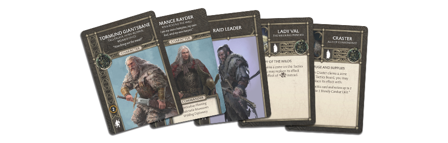 A Song of Ice & Fire: Free Folk Starter Set detailed unit cards