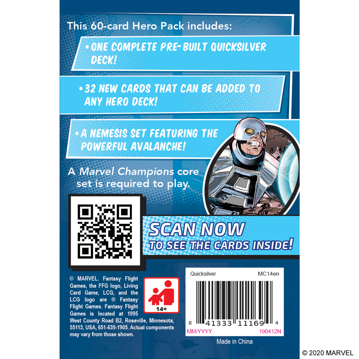 Marvel Champions: The Card Game- Quicksilver Hero Pack