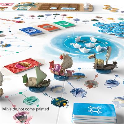 Namiji player boards and fish tokens