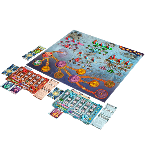 Cryo game board and frozen planet