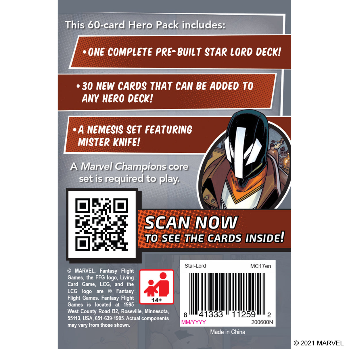 Marvel Champions: The Card Game- Star-Lord Hero Pack