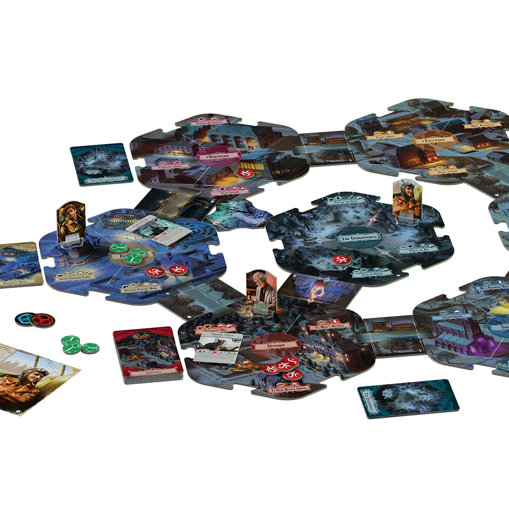 Arkham Horror: Secrets of the Order expansion components and cards