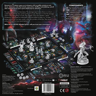 Nemesis board game with detailed alien intruder miniatures
