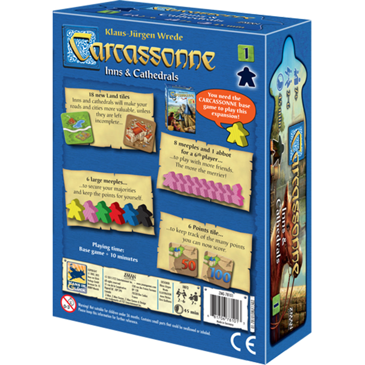 Carcassonne: Exp 1 Inns & Cathedrals
