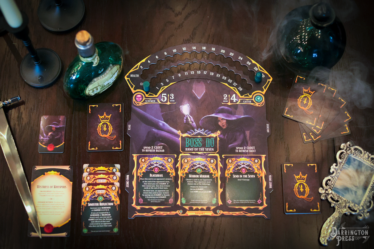 Queen by Midnight gameplay setup with character abilities