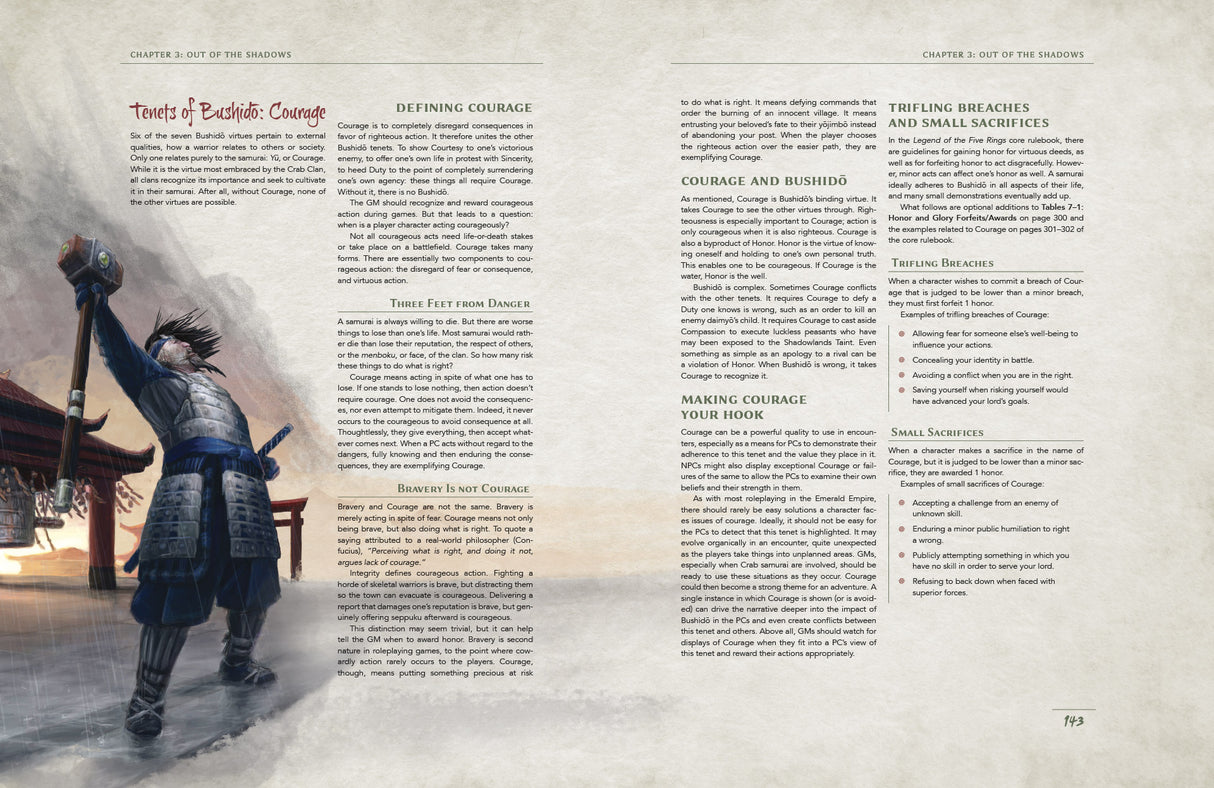 L5R RPG: Shadowlands Legend of the Five Rings interior pages