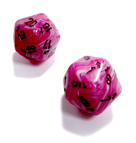 Vortex Countup & Down D20 Multiple Colors