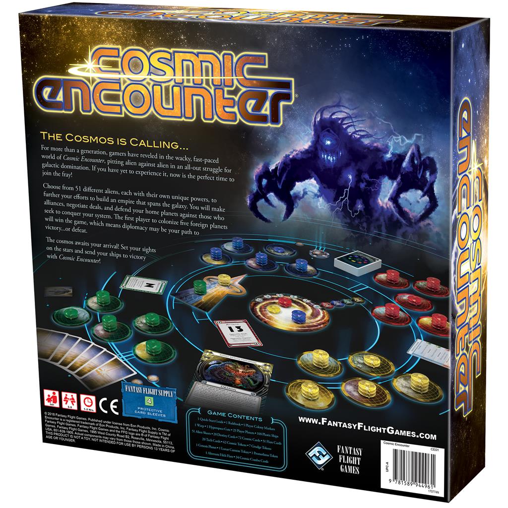 Cosmic Encounter complete game contents and player areas