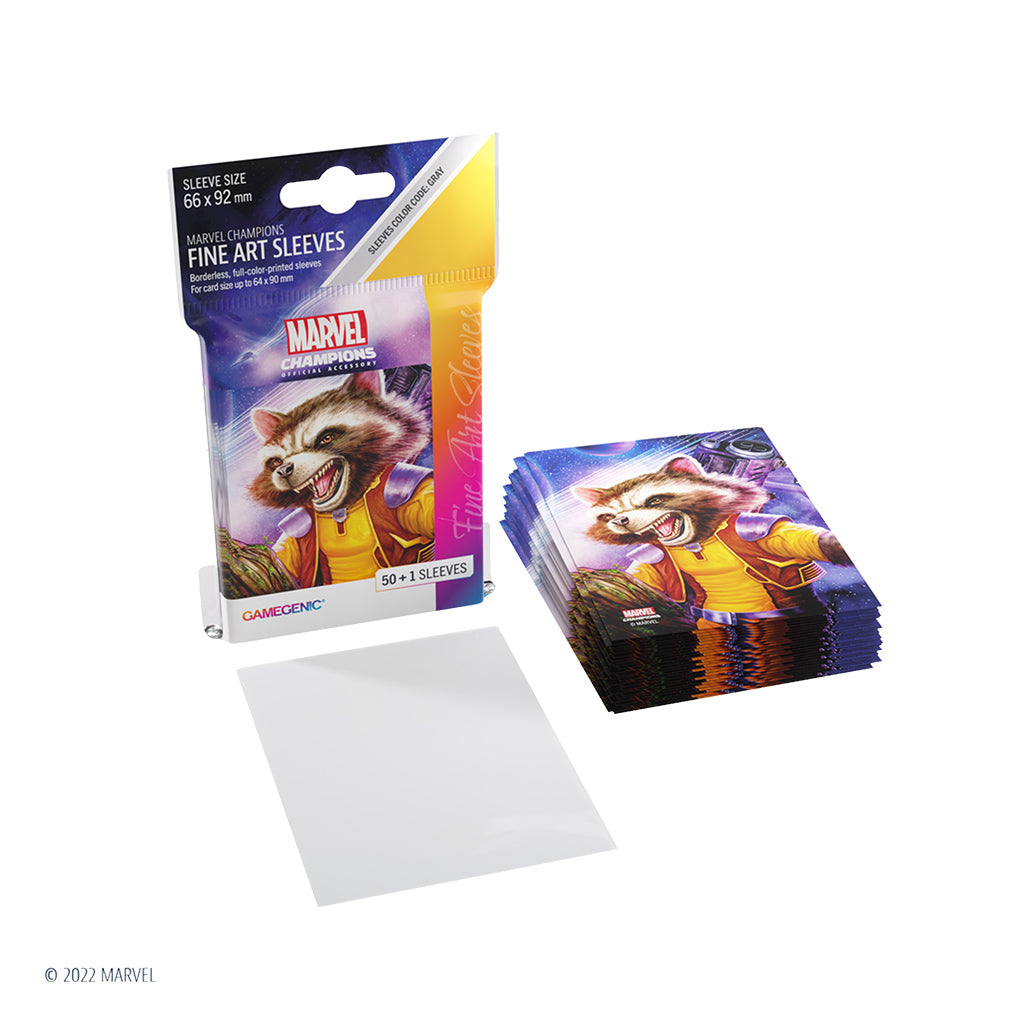 Marvel: Champions Fine Art Sleeves – Rocket Raccoon