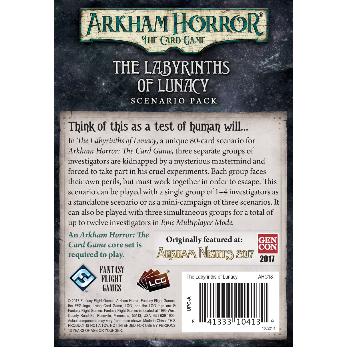 Arkham Horror: TCG - The Labyrinths of Lunacy