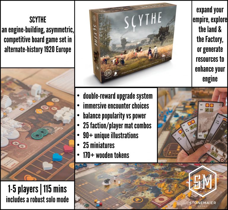 Scythe box contents and components