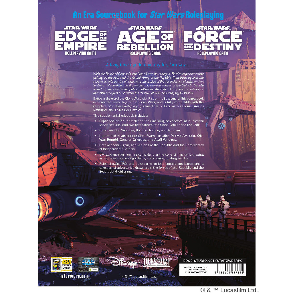 Star Wars RPG: Rise of the Separatists Sourcebook