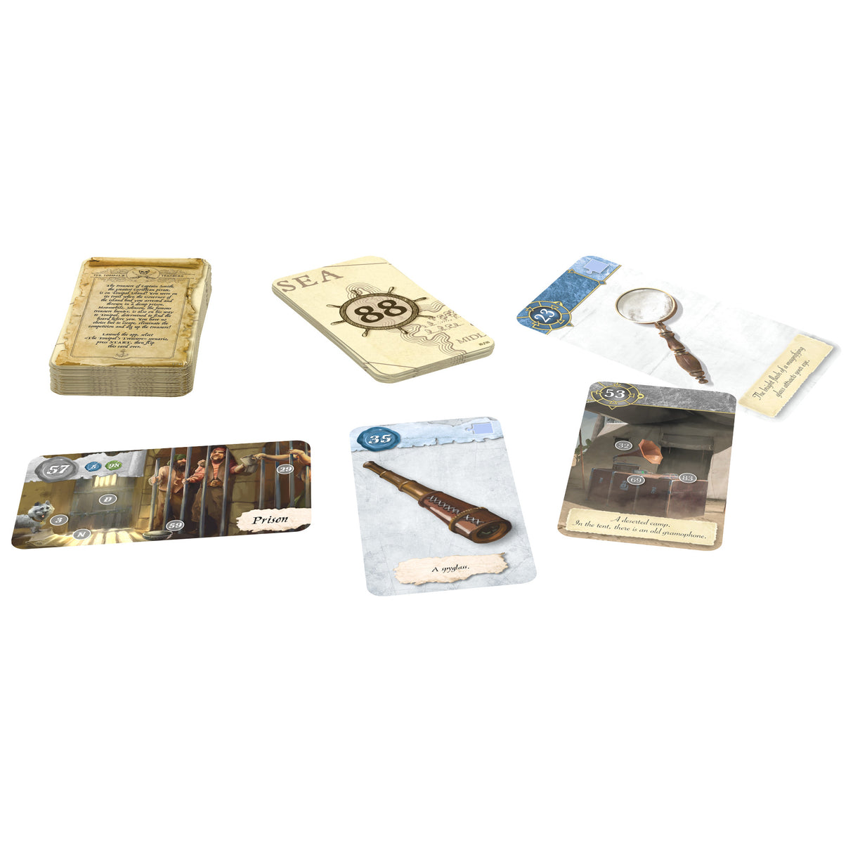 Unlock!: Mystery Adventures board game scenario cards