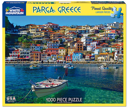 Parga Greece - 1000 Piece Jigsaw Puzzle White Mountain