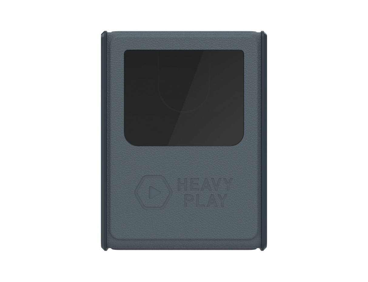 Heavy Play RFG Deckbox MAX 100DS: Artificer Grey magnetic closure detail