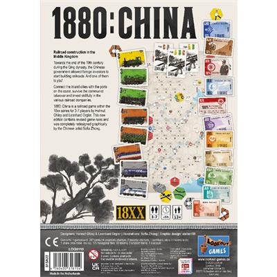 1880 - China game components and stock certificates