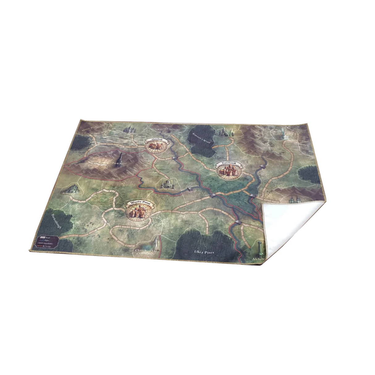 Folklore 2E: The Affliction - Oversized Cloth World Map | Elderwoods