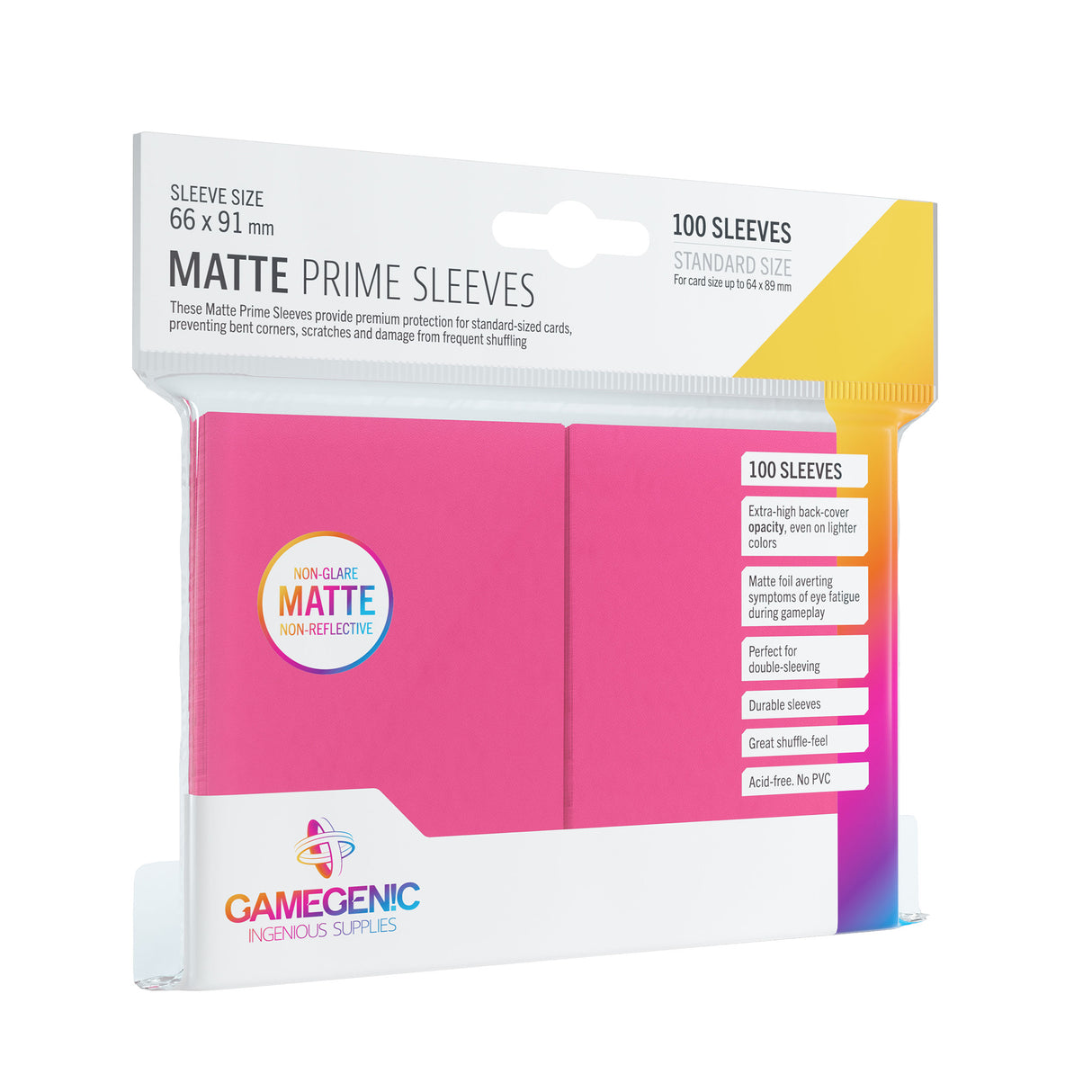 Gamegenic: Matte Prime Sleeves Pink