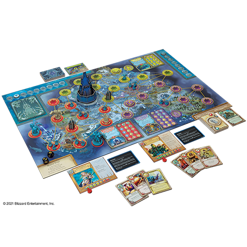 World of Warcraft: Wrath of the Lich King board game full view