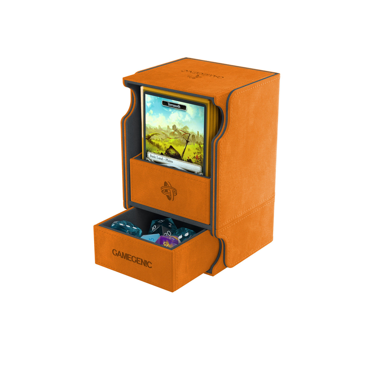 Gamegenic: Watchtower Deck Box 100plus Orange magnetic closure