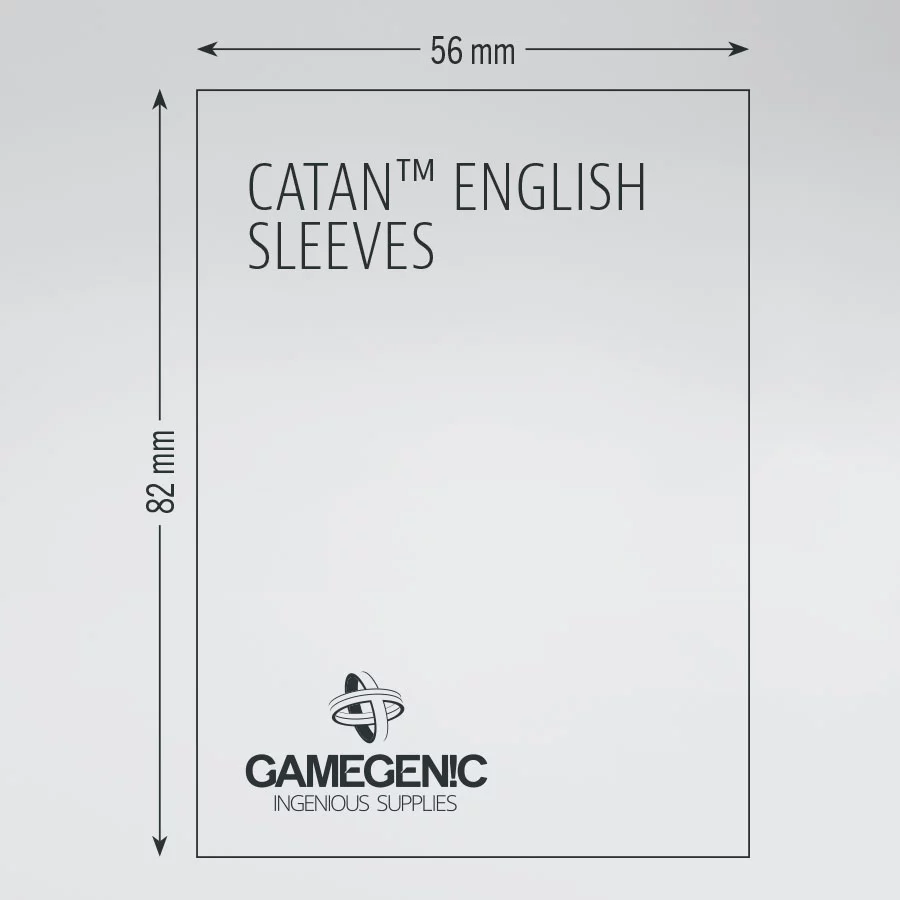 Gamegenic: Prime Sleeves Catan (56 x 82 mm) code: Red