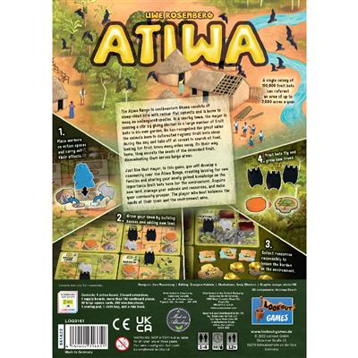 Atiwa game board and player components