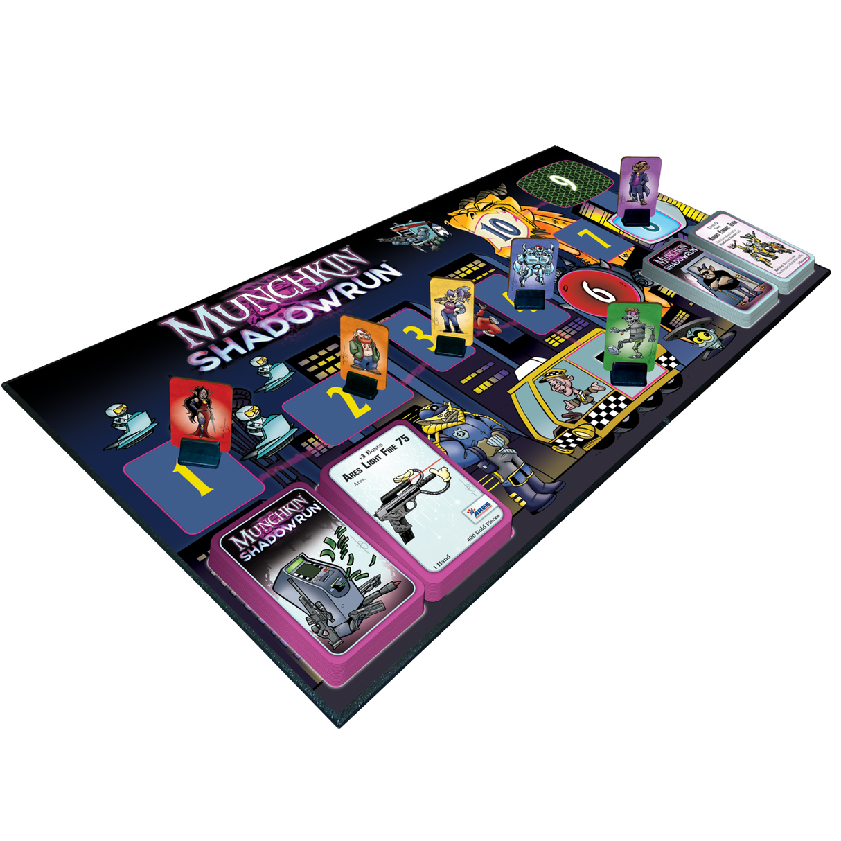 Munchkin Shadowrun card examples with shadowrunner characters