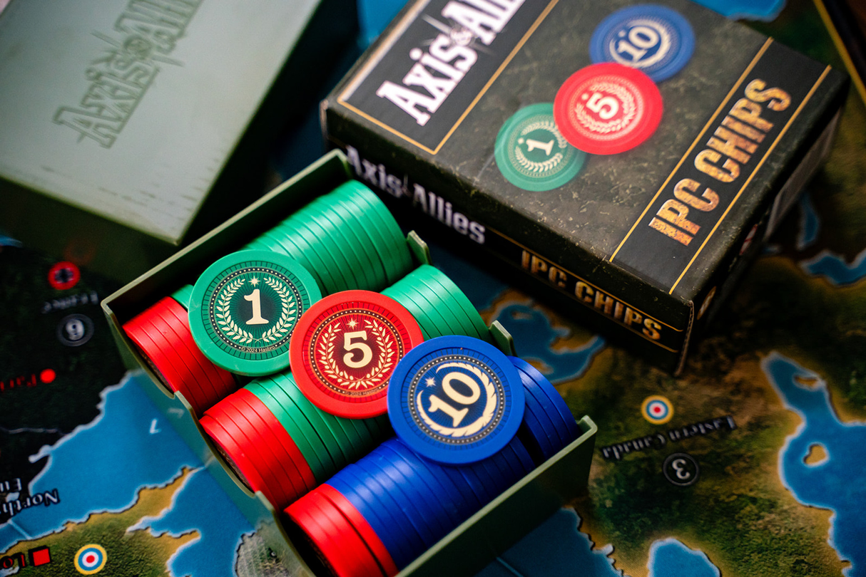 Axis & Allies IPC Chips industrial production certificate tokens for resource tracking