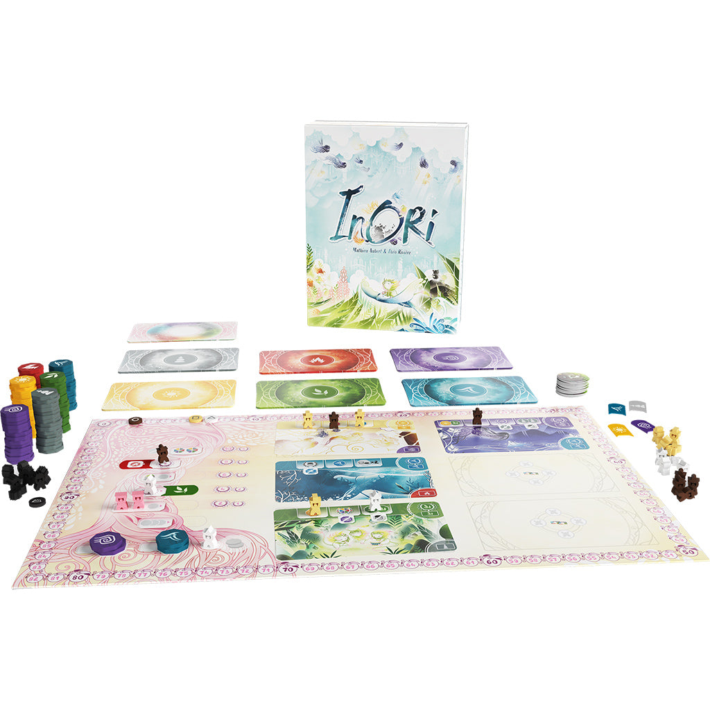 Inori board game box and components