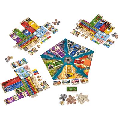 Hadara game components and civilization cards