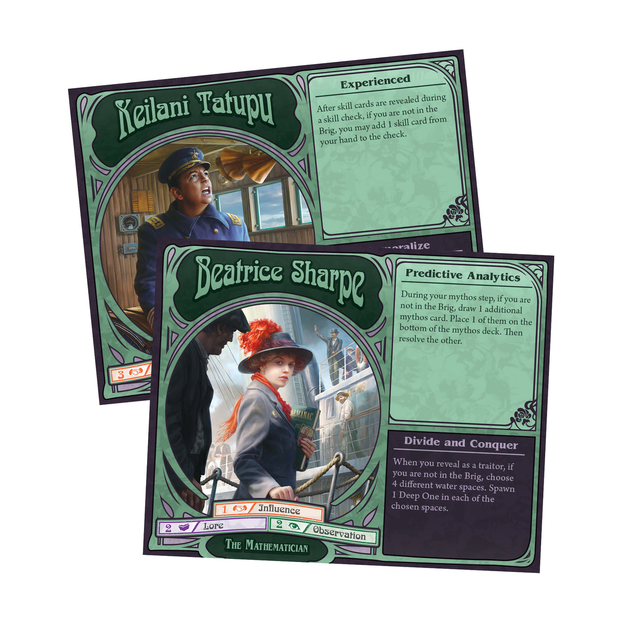 Unfathomable gameplay character cards