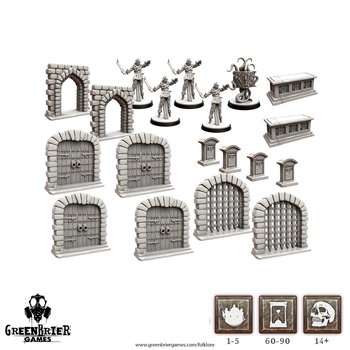 Folklore 2E: The Affliction - Terrain (Miniatures pack)