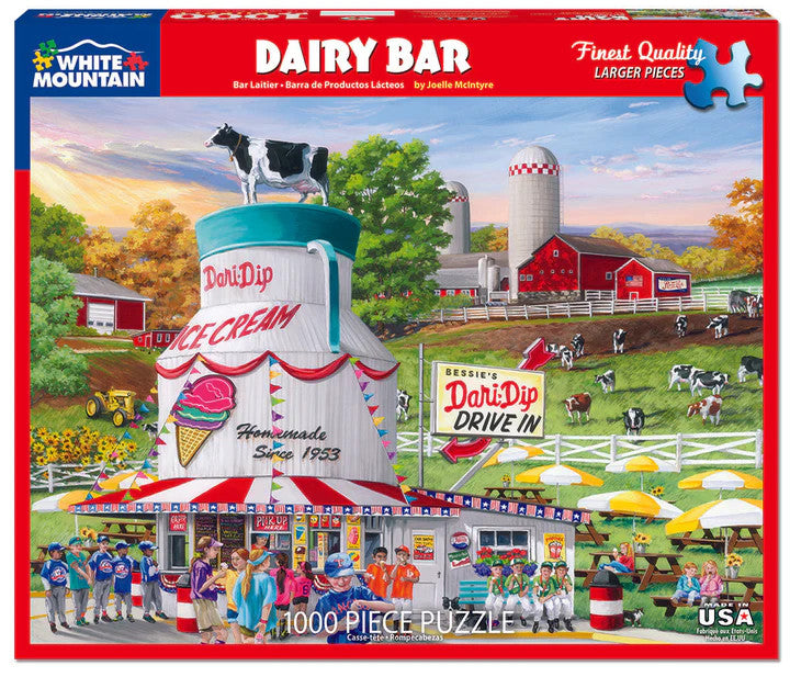 Dairy Bar - 1000 Piece Jigsaw Puzzle White Mountain