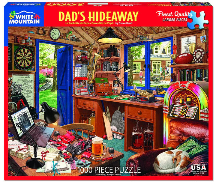 Dad’s Hideaway - 1000 Piece Jigsaw Puzzle White Mountain