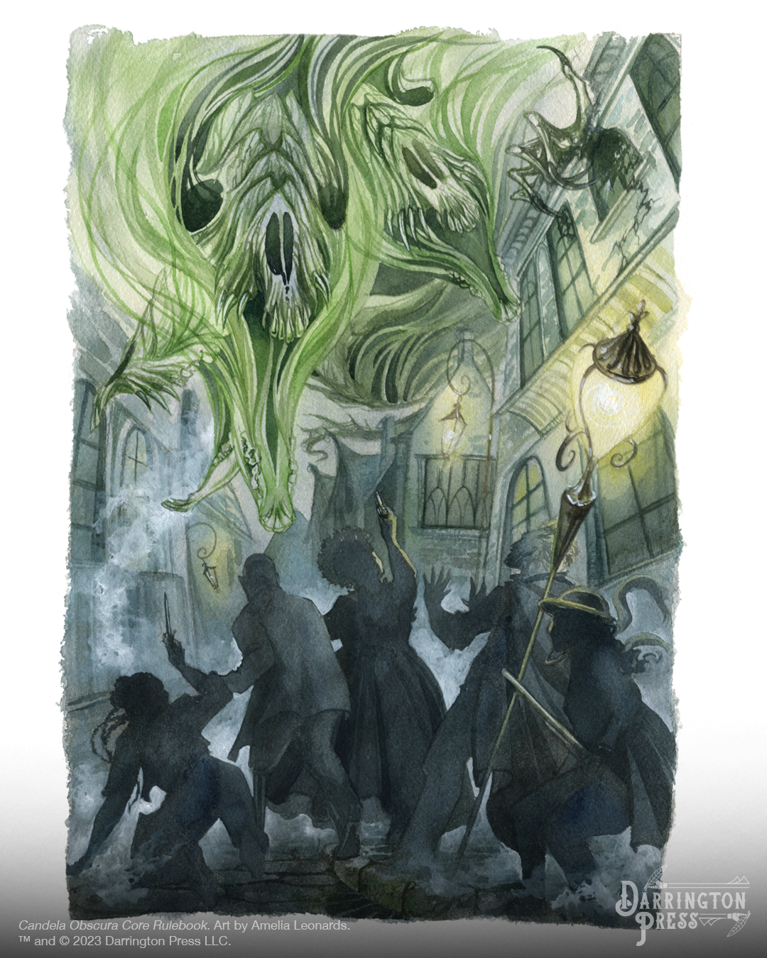 Candela Obscura RPG interior pages with art